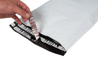 Verzendzak COEX LDPE 32x42+5cm klep 50 micron Zwart/Wit