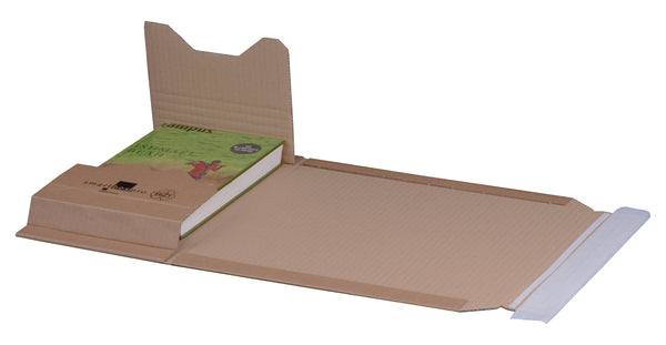 Wikkelverpakking A5+ 249 x 165 x 60 mm bruin B-golf