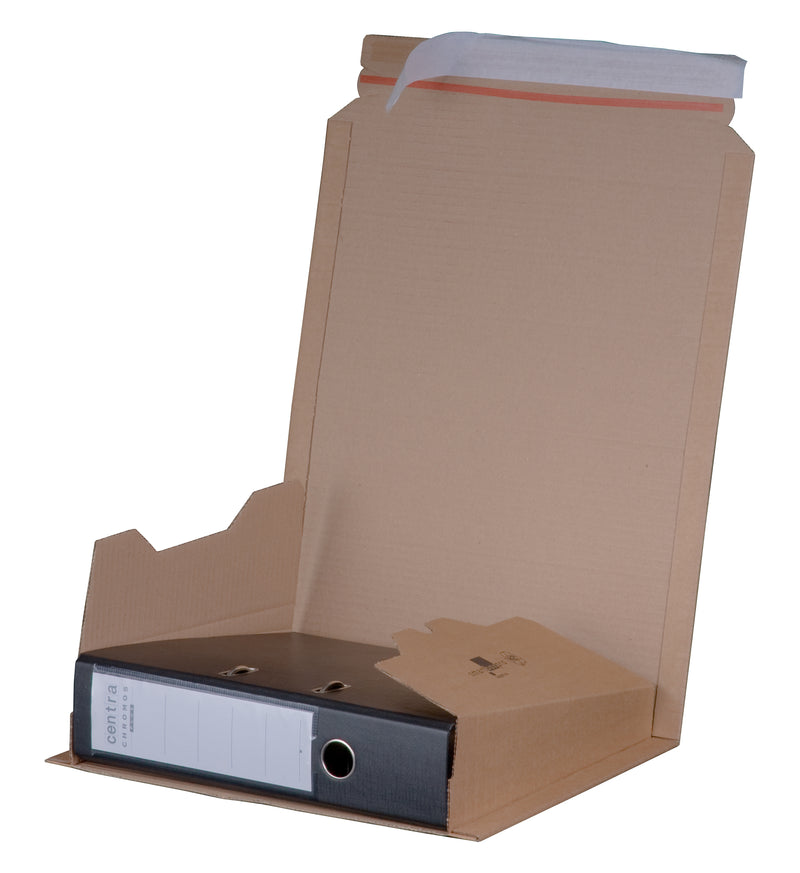 Verzendverpakking 1 ordner 320 x 290 x 35-80 mm bruin B-golf