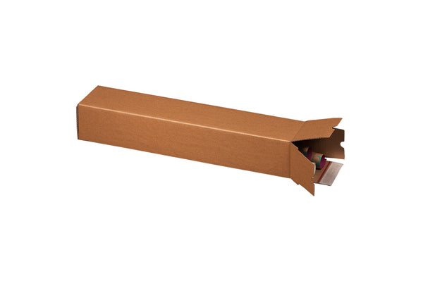 Verzendkoker vierkant 610 x 105 x 105 mm bruin B-golf