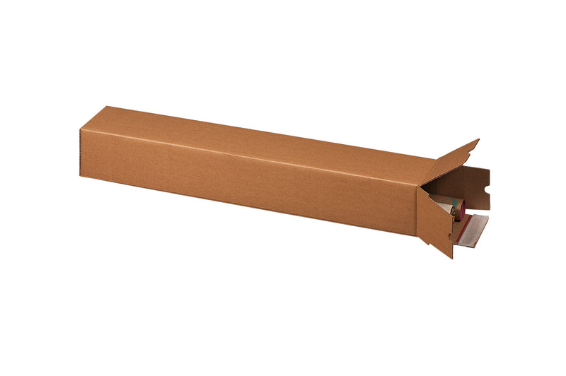 Verzendkoker vierkant 715 x 105 x 105 mm bruin B-golf
