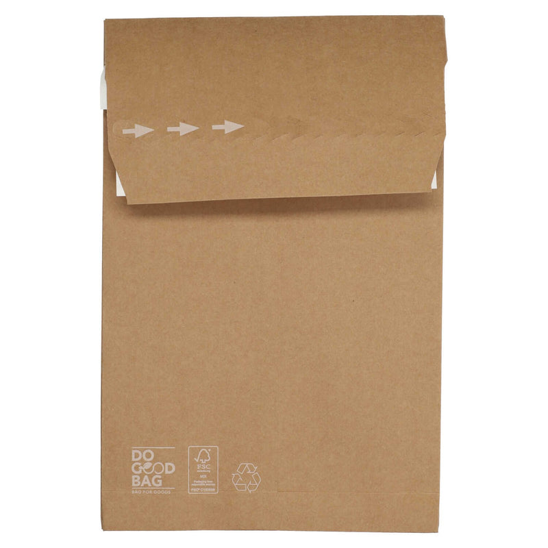 Do Good Bag papieren verzendzak bruin, gesloten